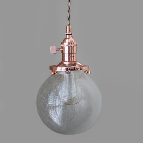 Подвесной светильник Bubble Sphere Glass Copper Медь Подвесной светильник Bubble Sphere Glass Copper Медь в Твери | Loft Concept