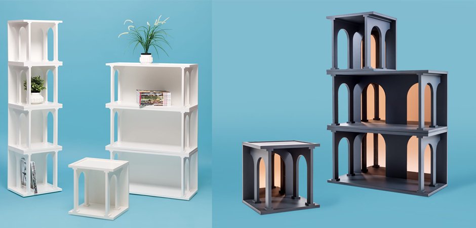 Полка Seletti Renaissance Double Anthracite Полка Seletti Renaissance Double Anthracite - Loft-Concept в Твери