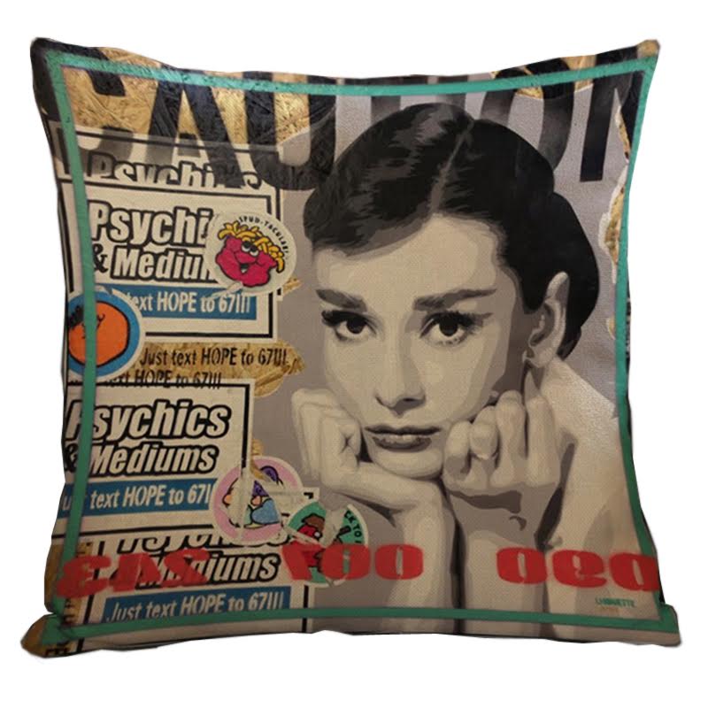 Декоративная подушка Audrey Hepburn #5 Мульти Декоративная подушка Audrey Hepburn #5 Мульти в Твери | Loft Concept