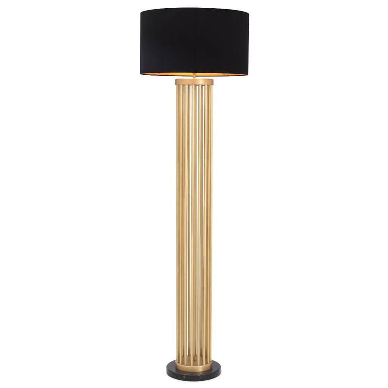 Торшер Eichholtz Floor Lamp Condo Латунь Черный Торшер Eichholtz Floor Lamp Condo Латунь Черный в Твери | Loft Concept
