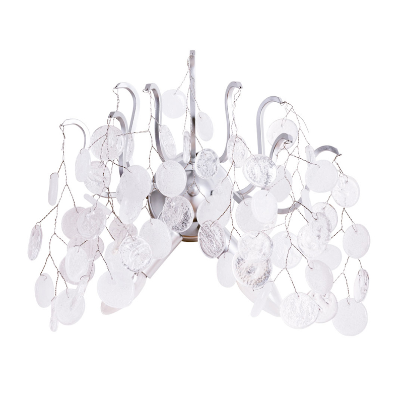 Бра FAIRYTREE Wall Lamp Silver Серебряный Прозрачное Стекло Бра FAIRYTREE Wall Lamp Silver Серебряный Прозрачное Стекло в Твери | Loft Concept