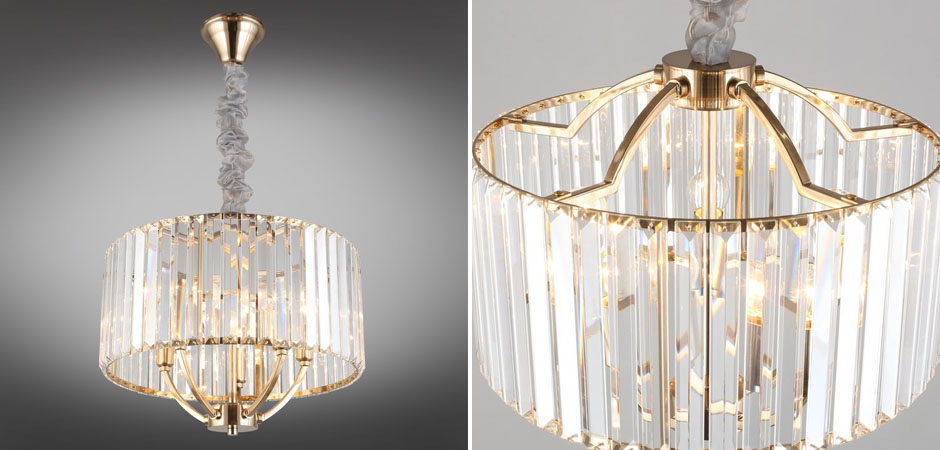 Хрустальная Люстра Glass Strips Gold Хрустальная Люстра Glass Strips Gold - Loft-Concept в Твери