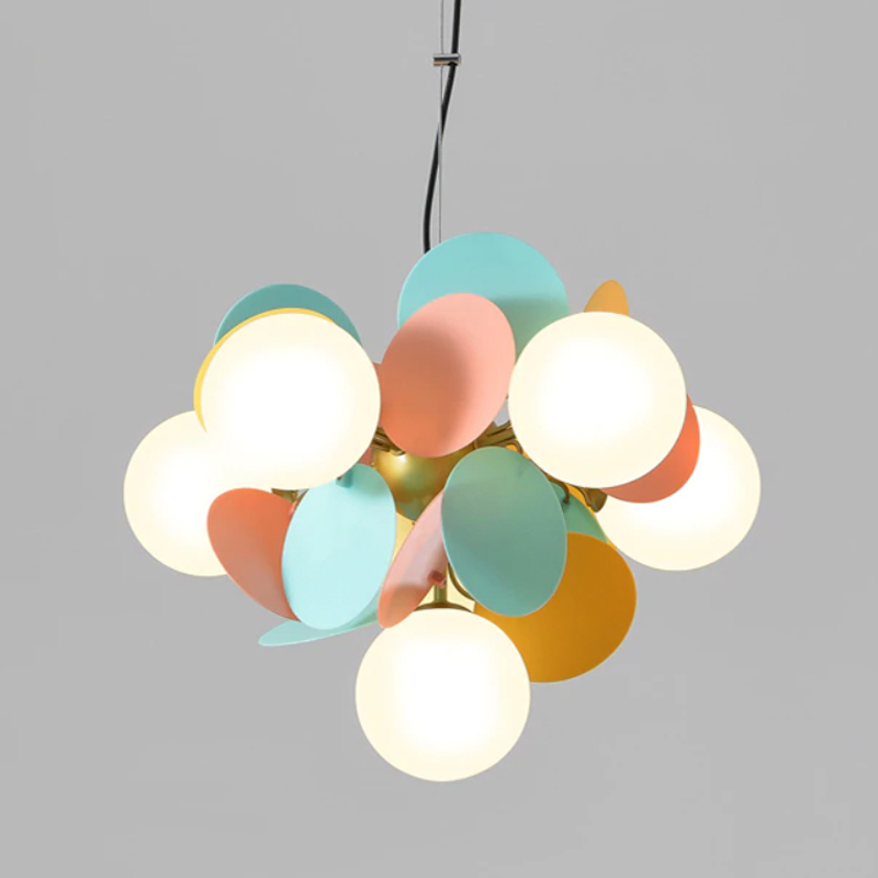 Люстра Матисс  Chandelier bouquet Золотой Белый Мульти Светло-серый в Твери | Loft Concept 