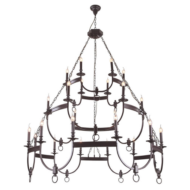 Люстра Claudette Chandelier 24 Коричневый Люстра Claudette Chandelier 24 Коричневый в Твери | Loft Concept