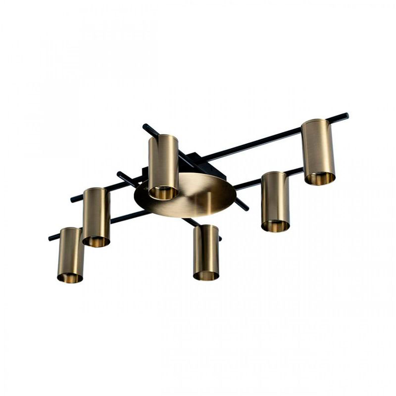 Потолочный светильник Aigle Ceiling Light 6 Латунь Латунь Черный Потолочный светильник Aigle Ceiling Light 6 Латунь Латунь Черный в Твери | Loft Concept