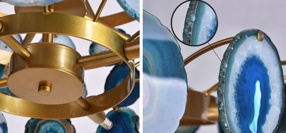 Люстра Agate Burst Chandelier 3 Round blue Люстра Agate Burst Chandelier 3 Round blue - Loft-Concept в Твери