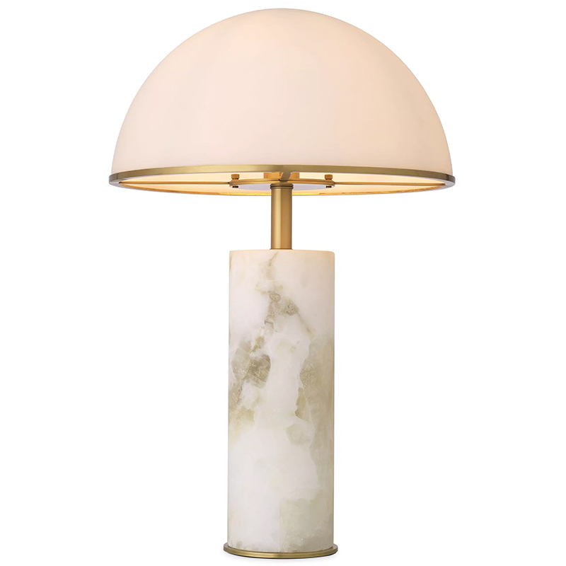 Настольная лампа Eichholtz Table Lamp Vaneta Белое матовое стекло Латунь Настольная лампа Eichholtz Table Lamp Vaneta Белое матовое стекло Латунь в Твери | Loft Concept