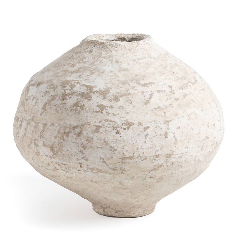 Ваза Csaba Papier Mache Vase 35 Бежево-серый Ваза Csaba Papier Mache Vase 35 Бежево-серый в Твери | Loft Concept