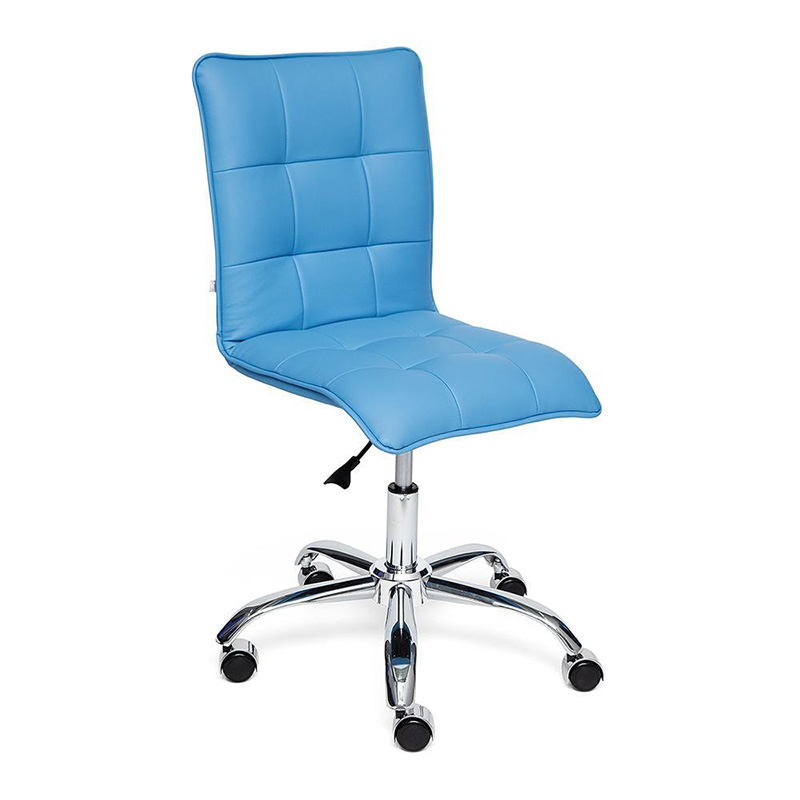Кресло Deborah eco-leather light blue Голубой Хром Кресло Deborah eco-leather light blue Голубой Хром в Твери | Loft Concept