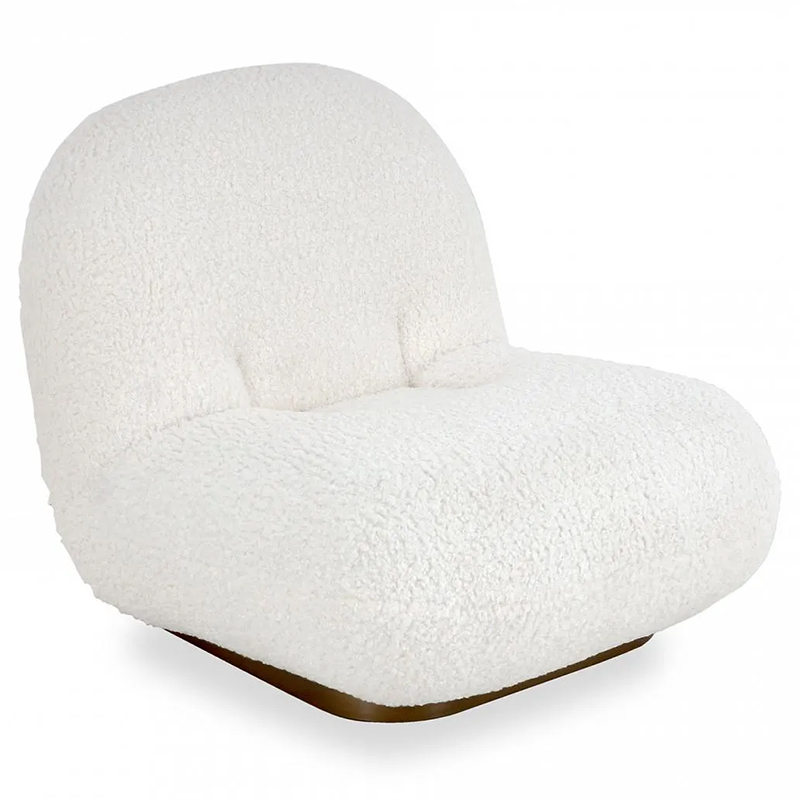 Кресло Herbie White Armchair Белый Золотой Кресло Herbie White Armchair Белый Золотой в Твери | Loft Concept