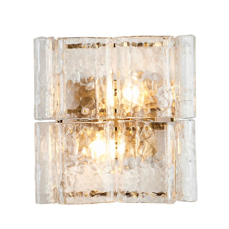 Бра Textured Glass Chandelier bronze Бронза Прозрачное Стекло Бра Textured Glass Chandelier bronze Бронза Прозрачное Стекло в Твери | Loft Concept