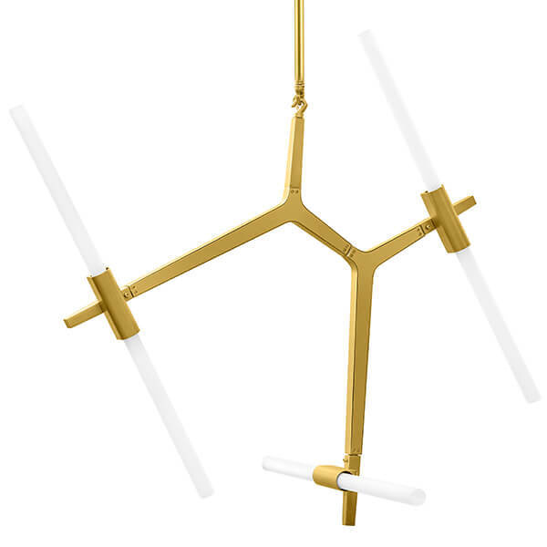 Люстра Агнес Chandelier Gold 6 Золотой Белый Люстра Агнес Chandelier Gold 6 Золотой Белый в Твери | Loft Concept
