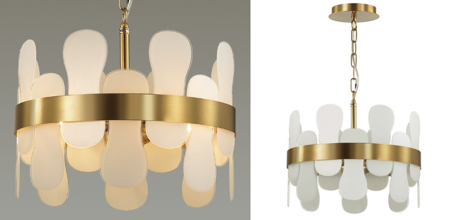 Люстра Eve Chandelier фигурное стекло диаметр 40 см Люстра Eve Chandelier фигурное стекло диаметр 40 см - Loft-Concept в Твери