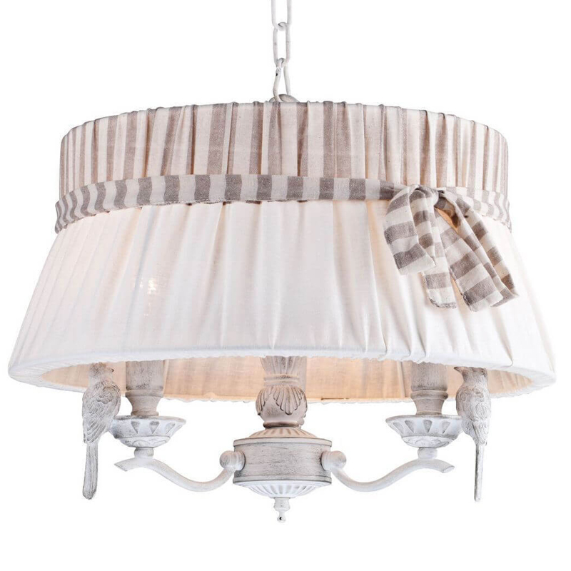 Люстра Refined Provence Chandelier round Белый Бежевый Люстра Refined Provence Chandelier round Белый Бежевый в Твери | Loft Concept