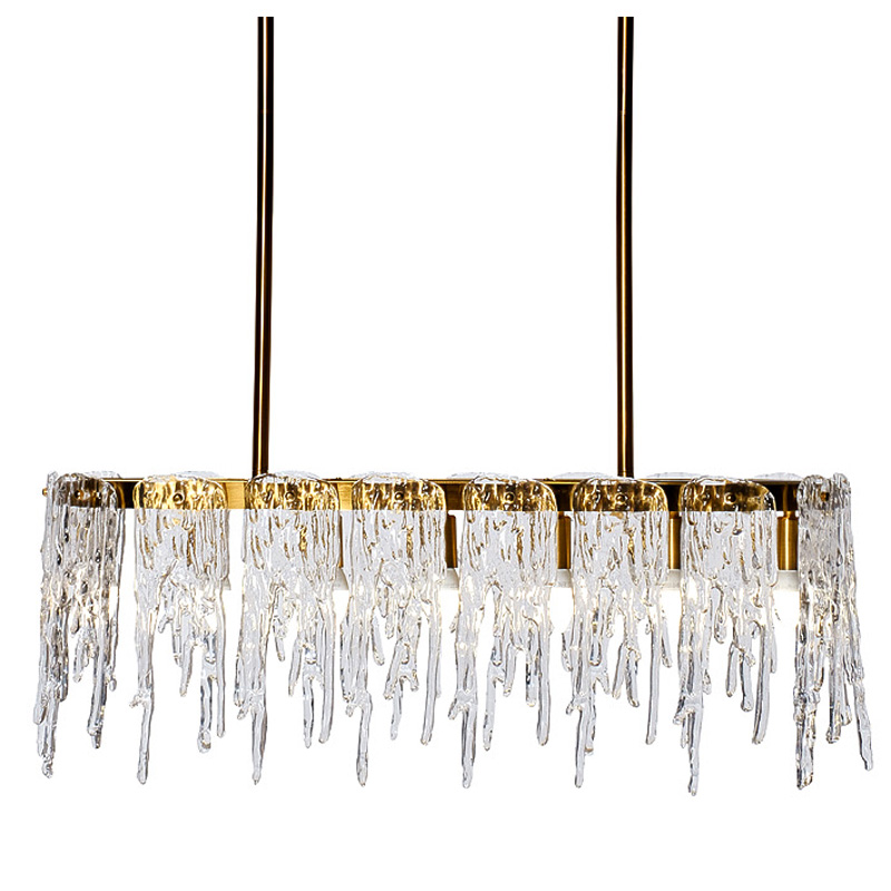 Люстра Cold Heart Line Gold Chandelier Золотой Люстра Cold Heart Line Gold Chandelier Золотой в Твери | Loft Concept