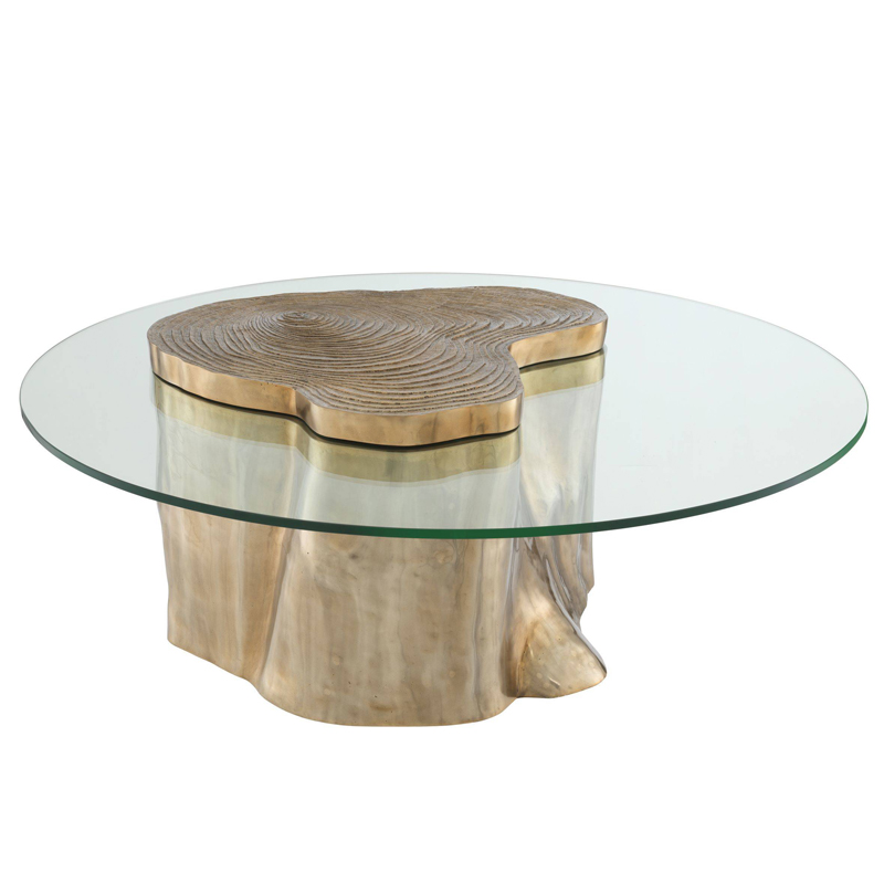 Кофейный стол Eichholtz Coffee Table Urban Латунь Прозрачный Кофейный стол Eichholtz Coffee Table Urban Латунь Прозрачный в Твери | Loft Concept