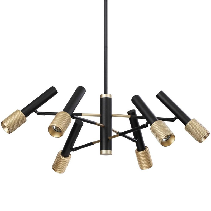 Люстра Eneko Chandelier Черный Золотой Люстра Eneko Chandelier Черный Золотой в Твери | Loft Concept