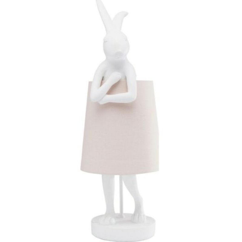 Настольная лампа The White Hare Розовый Белый Настольная лампа The White Hare Розовый Белый в Твери | Loft Concept