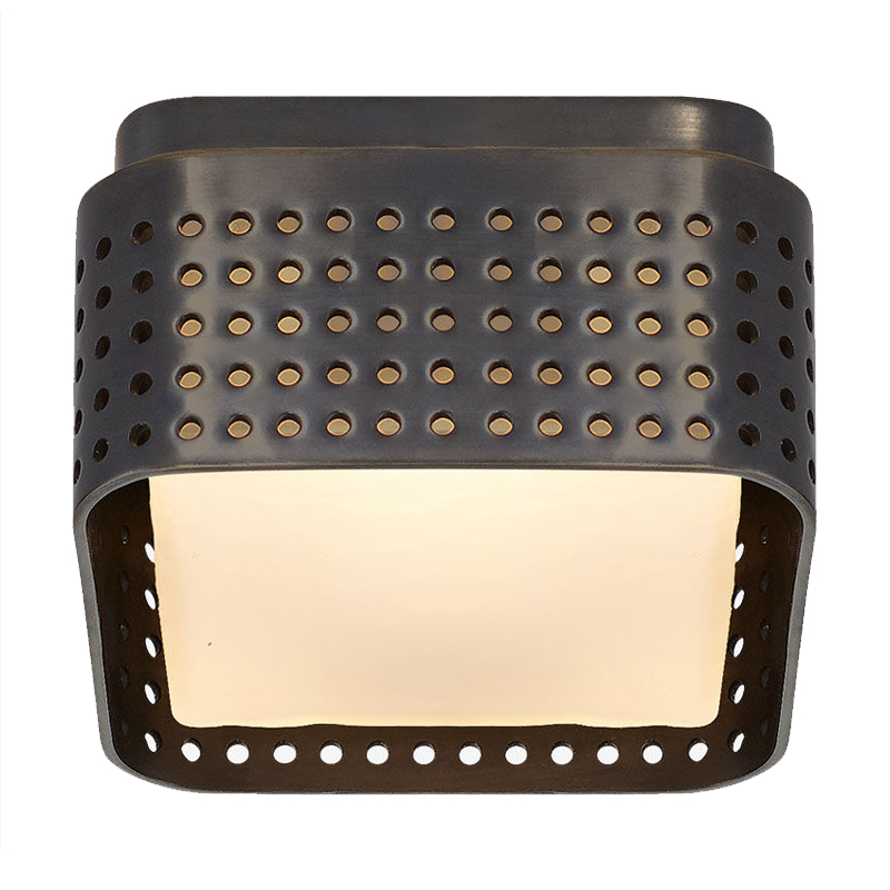 PRECISION Petite Flush Mount Black Черный матовый Прозрачный белый PRECISION Petite Flush Mount Black Черный матовый Прозрачный белый в Твери | Loft Concept