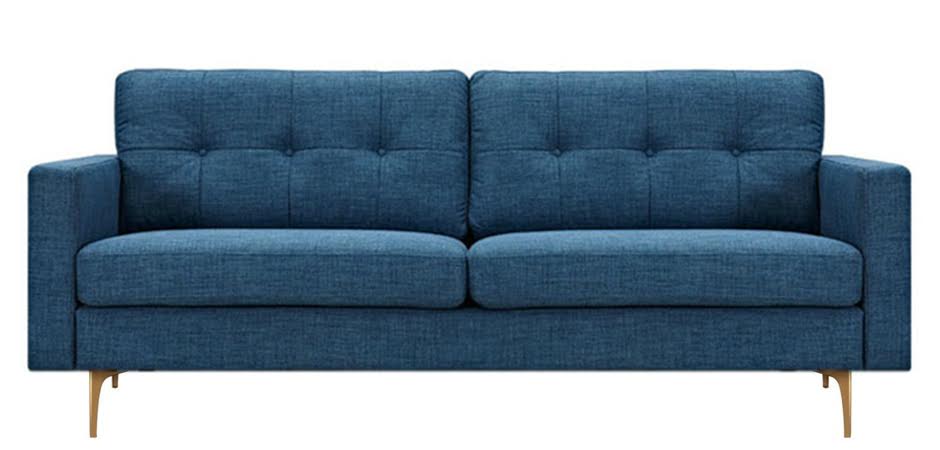 Диван Stone Blue Greta Sofa Диван синий лен Диван Stone Blue Greta Sofa Диван синий лен - Loft-Concept в Твери