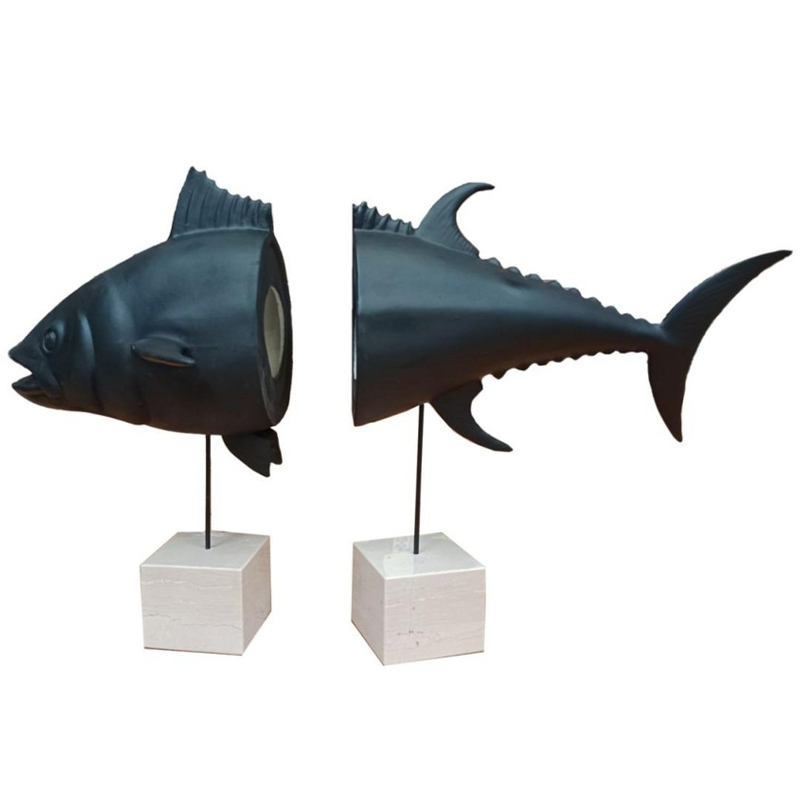 Статуэтка Tuna With Marble Bases Black White Белый Мрамор Bianco Черный Статуэтка Tuna With Marble Bases Black White Белый Мрамор Bianco Черный в Твери | Loft Concept