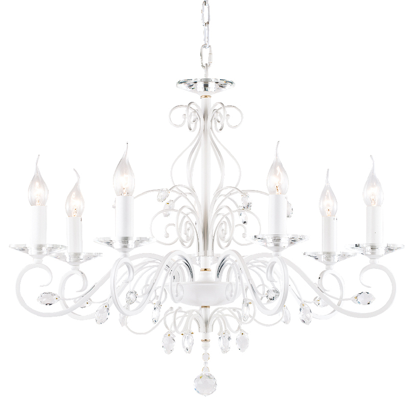 Люстра Magali Chandelier 72 Белый Прозрачный Люстра Magali Chandelier 72 Белый Прозрачный в Твери | Loft Concept