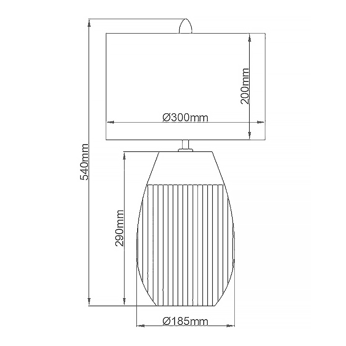 Настольная лампа с белым цилиндрическим абажуром и серебристым овальным основанием Quintiesse в Твери