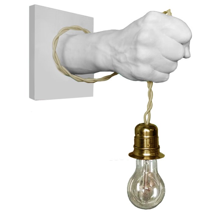 Бра Arm Sculpture Wall lamp Белый Бронза Бра Arm Sculpture Wall lamp Белый Бронза в Твери | Loft Concept