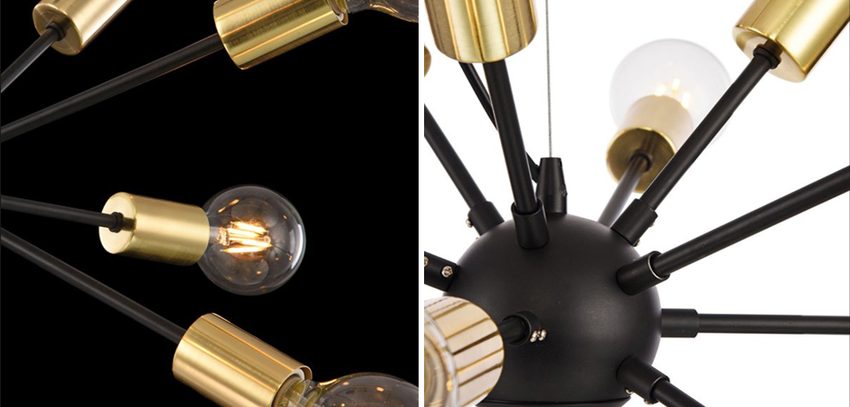 Люстра Sputnik 12 Black and Gold Люстра Sputnik 12 Black and Gold - Loft-Concept в Твери