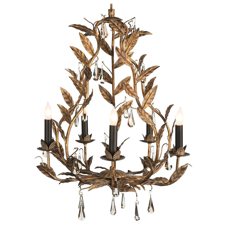Люстра Onorada Chandelier antique gold Золотой Люстра Onorada Chandelier antique gold Золотой в Твери | Loft Concept