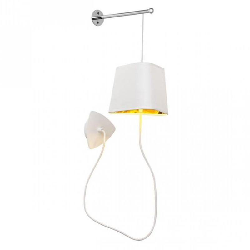 Бра Designheure Lighting White Wall Lamp Белый Золотой Бра Designheure Lighting White Wall Lamp Белый Золотой в Твери | Loft Concept