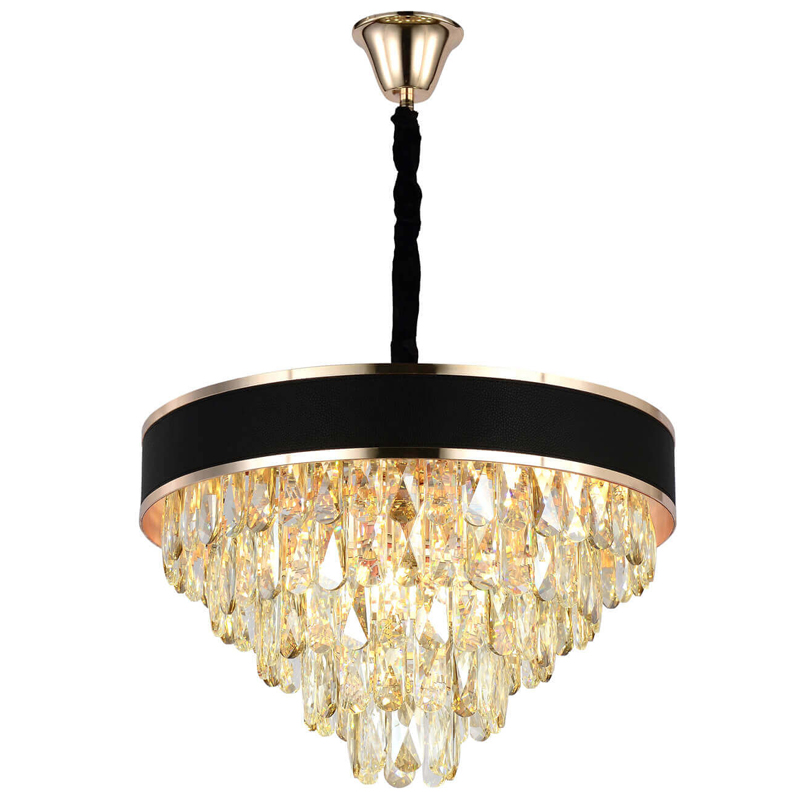 Люстра Holi Cascade Elegant With Golden Line light Каскад D 52 Черный Люстра Holi Cascade Elegant With Golden Line light Каскад D 52 Черный в Твери | Loft Concept