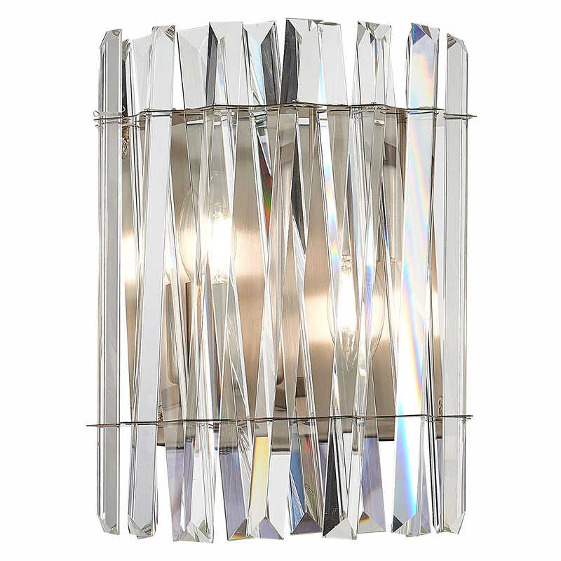 Бра Kaeden Glass Wall Lamp Прозрачный Никель Бра Kaeden Glass Wall Lamp Прозрачный Никель в Твери | Loft Concept