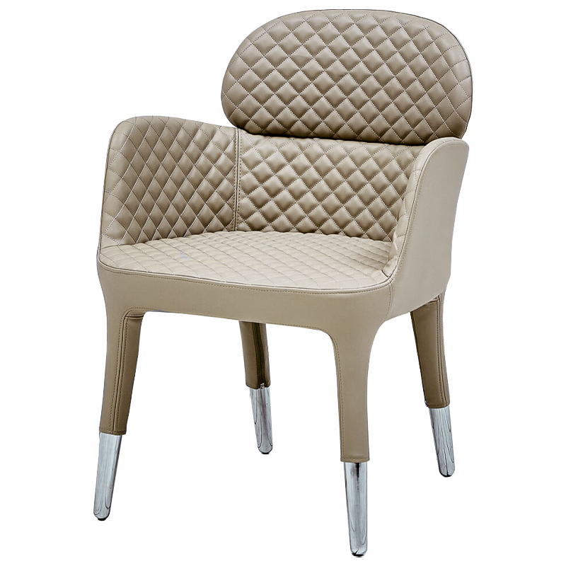 Кресло Ansbach Chair Бежевый Хром Кресло Ansbach Chair Бежевый Хром в Твери | Loft Concept