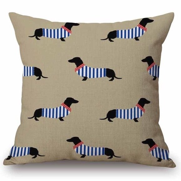 Декоративная подушка Dachshund Pattern Декоративная подушка Dachshund Pattern в Твери | Loft Concept