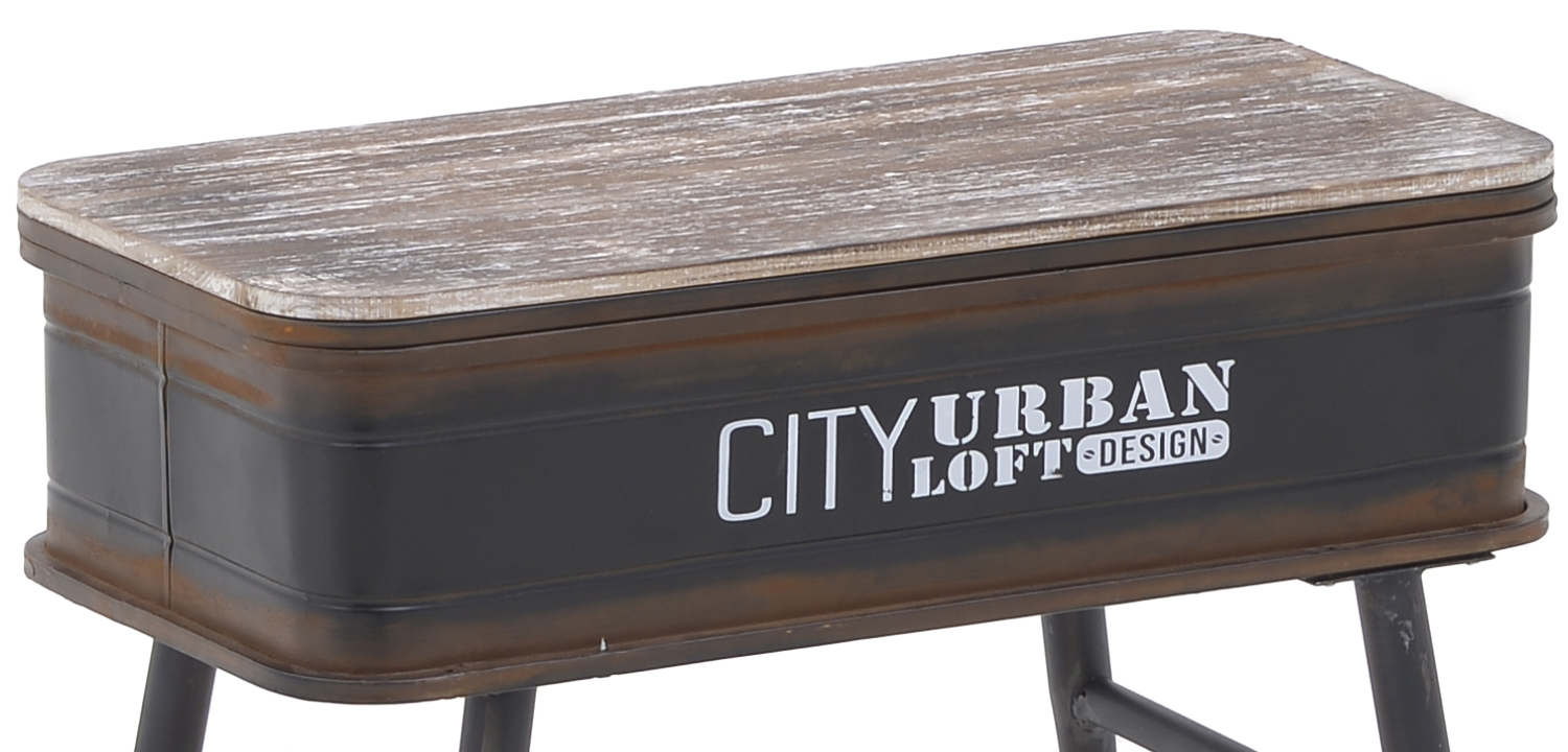 Приставной стол City Urban Loft Design Table black - фото