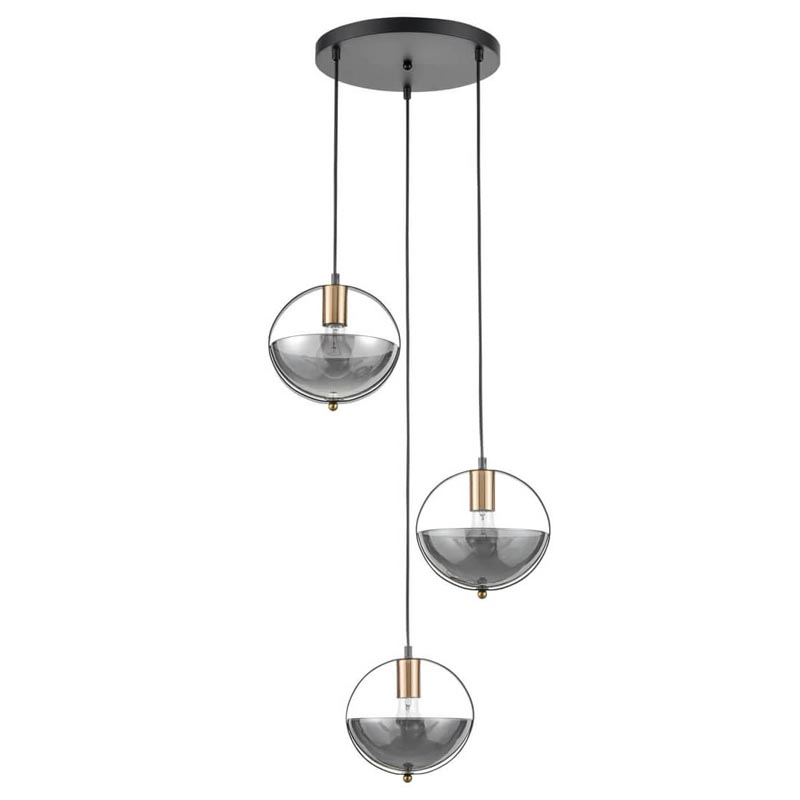 Люстра Gervais Chandelier smoky Дымчатый (Smoke) Черный Люстра Gervais Chandelier smoky Дымчатый (Smoke) Черный в Твери | Loft Concept