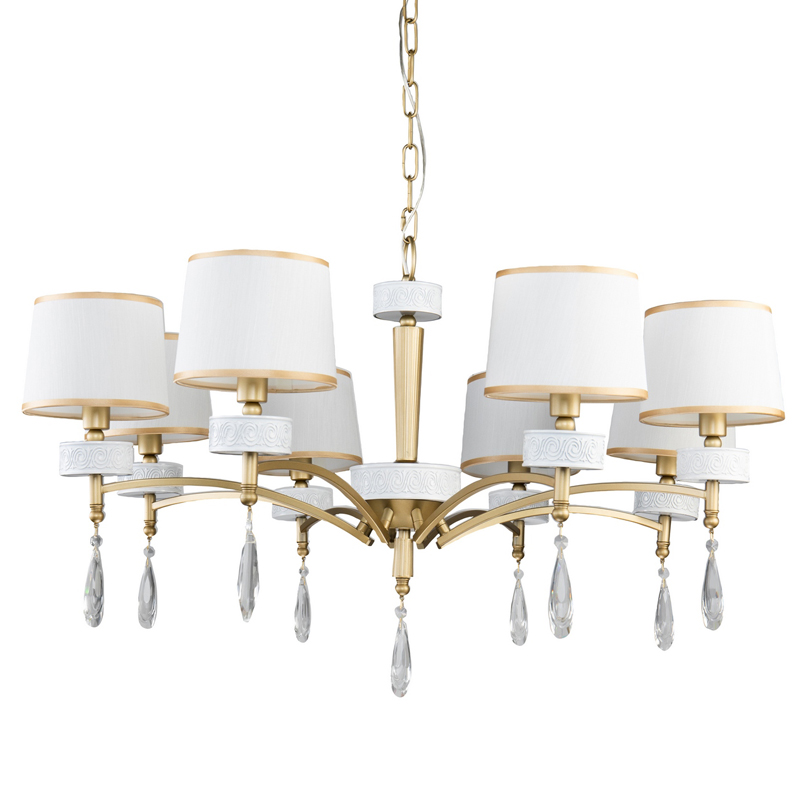 Люстра Dayodore Chandelier 86 Золотой Белый Прозрачный Люстра Dayodore Chandelier 86 Золотой Белый Прозрачный в Твери | Loft Concept