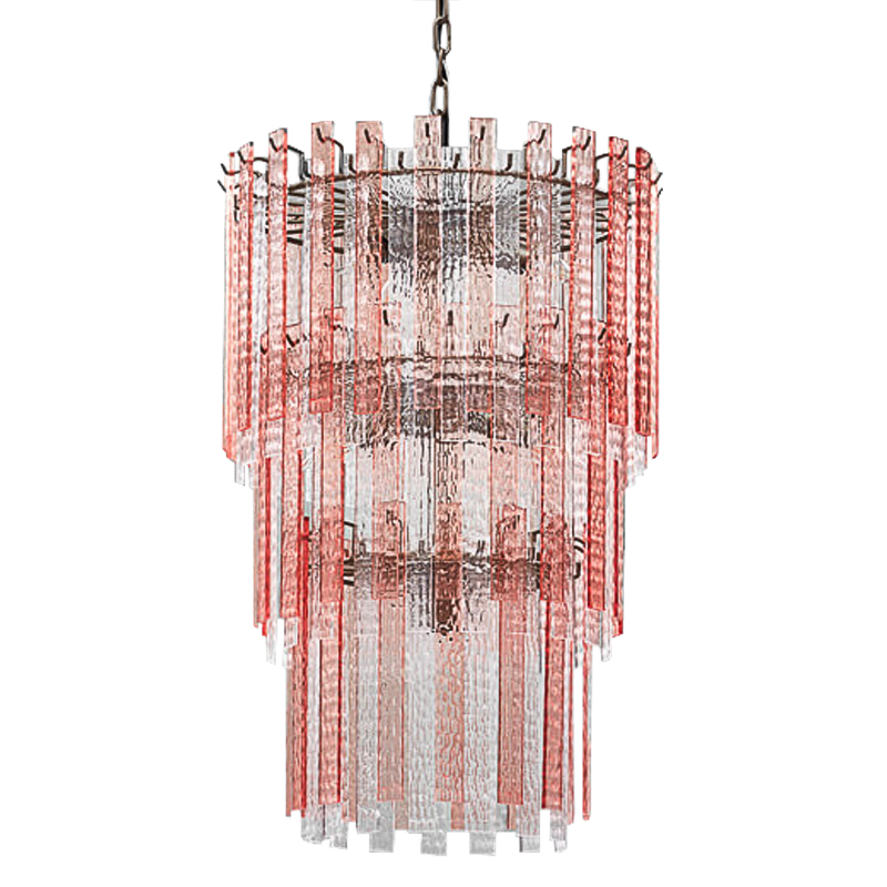 Люстра Victoire Chandeliers Хром Прозрачный Малиновый (Crimson) Люстра Victoire Chandeliers Хром Прозрачный Малиновый (Crimson) в Твери | Loft Concept