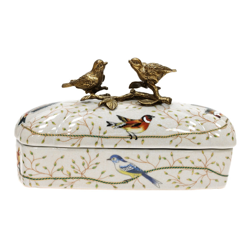 Шкатулка Bronze and Color Birds Box Мульти Бронза Шкатулка Bronze and Color Birds Box Мульти Бронза в Твери | Loft Concept