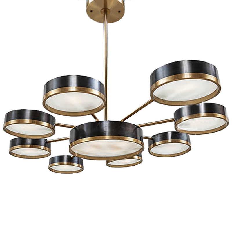 Люстра Ethelind Chandeliers Черный Латунь Белый Люстра Ethelind Chandeliers Черный Латунь Белый в Твери | Loft Concept