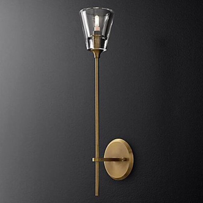 Бра TORCHE DE VERRE wall lamp Латунь Прозрачный (Transparent) Бра TORCHE DE VERRE wall lamp Латунь Прозрачный (Transparent) в Твери | Loft Concept