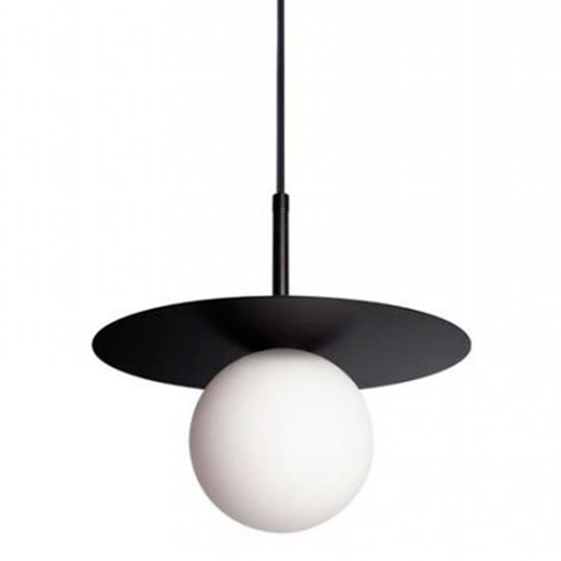 Подвесной светильник MATISSE Black 25 см Белый Черный Подвесной светильник MATISSE Black 25 см Белый Черный в Твери | Loft Concept