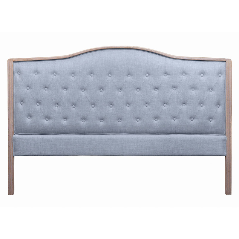 Изголовье кровати серое с мягкой обивкой из рогожки Agatha Headboard Серый Коричневый Изголовье кровати серое с мягкой обивкой из рогожки Agatha Headboard Серый Коричневый в Твери | Loft Concept