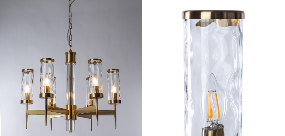 Люстра Brass Wheel Small в Американском стиле Люстра Brass Wheel Small в Американском стиле - Loft-Concept в Твери