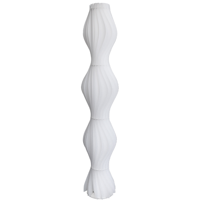 Светодиодный торшер меняющий цвета с пультом Waves Floor Lamp Белый Светодиодный торшер меняющий цвета с пультом Waves Floor Lamp Белый в Твери | Loft Concept
