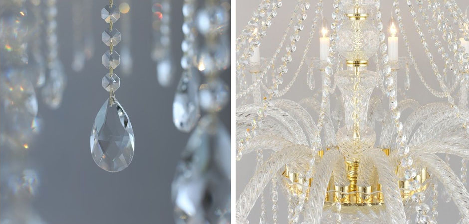 Хрустальная Люстра Crystal Feathers Золотая Хрустальная Люстра Crystal Feathers Золотая - Loft-Concept в Твери