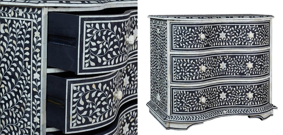 Комод Inlaid Bone Stars And Waves Комод Inlaid Bone Stars And Waves - Loft-Concept в Твери