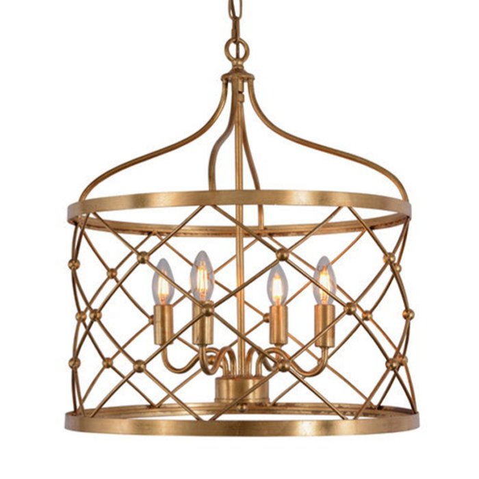 Подвесные светильники Lantern Golden Net L Pendant lamp Золотой в Твери | Loft Concept 