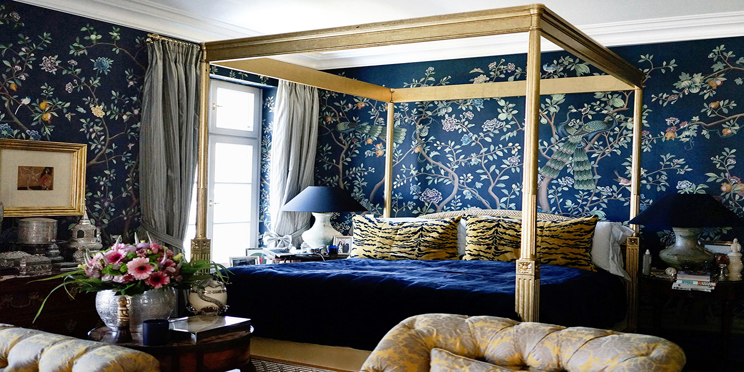 Обои ручная роспись St Laurent Empire Blue - фото №3